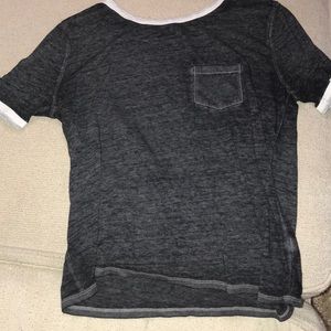 Lightweight charcoal grey tee